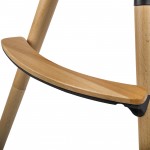 Stolček za hranjenje 2v1 Kinderkraft FINI - black